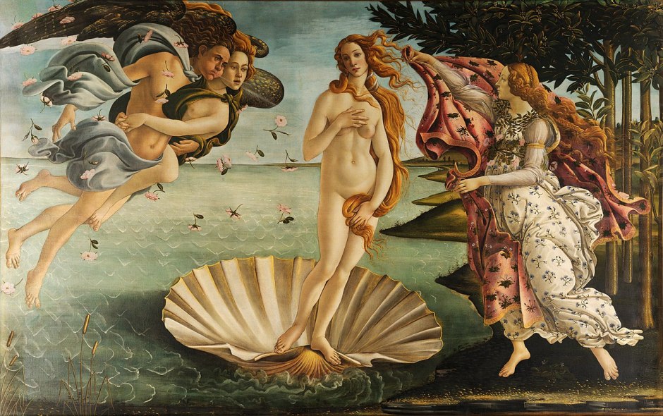 La Naissance de Vénus, Botticelli, 1485