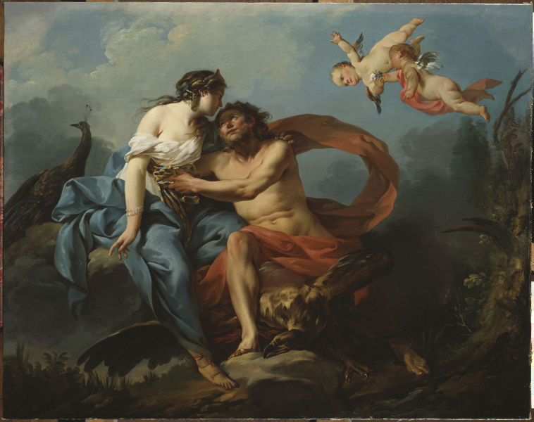 Junon trompant Jupiter avec la ceinture de Venus, Jean-Baptiste-Marie Pierre XVIII