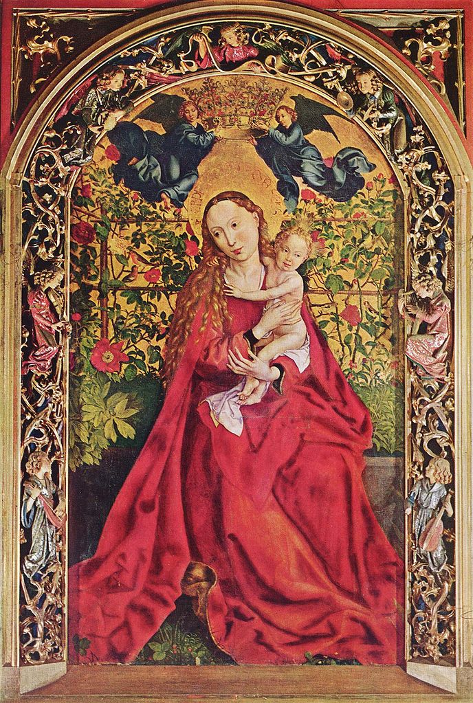La vierge au Buisson de rose, Martin, Schongauer, 1473